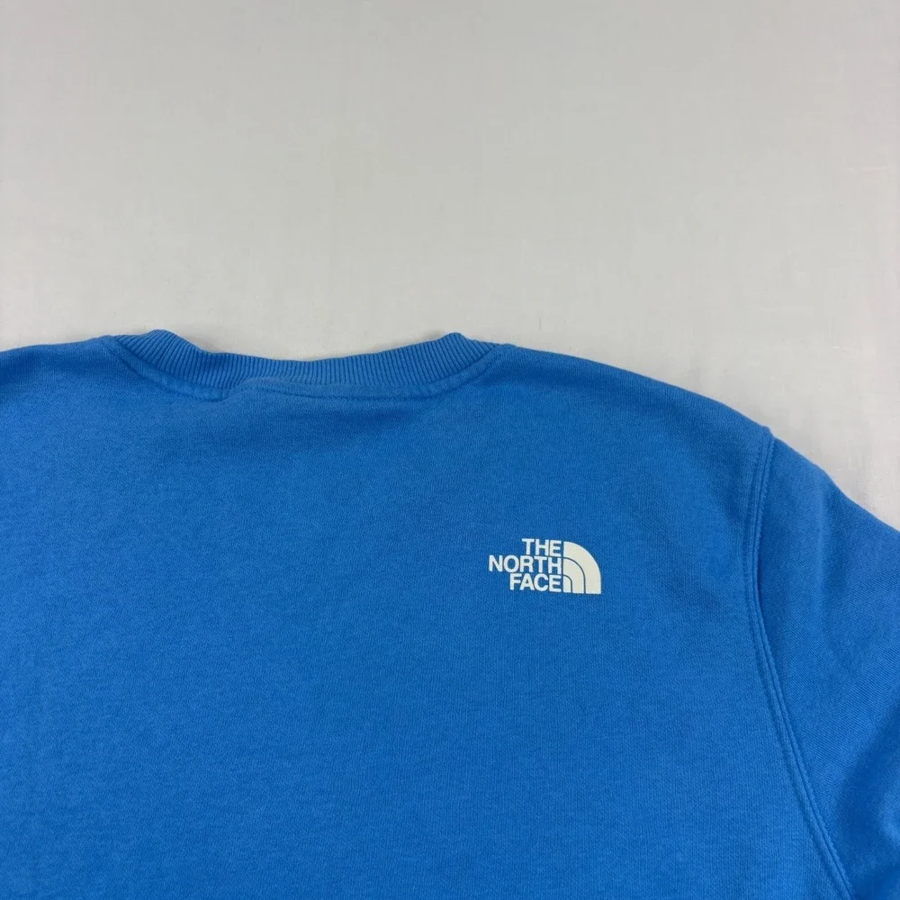 The North Face Sweatshirt Mens Medium Blue Graphic Pullover Crew Neck